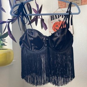 Club Exx Divine At Dusk Fringe Top
